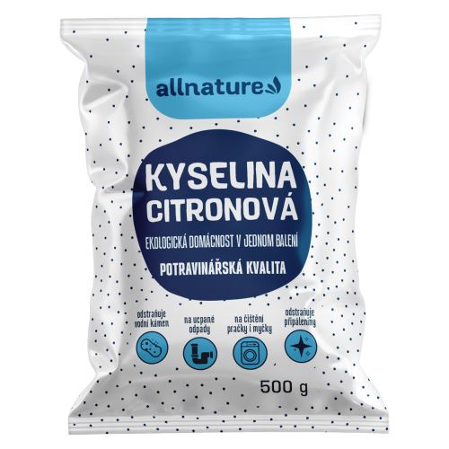 Allnature Kyselina citronová 500 g EXP. 30.4.2025