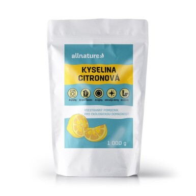 Allnature Kyselina citronová 1000 g EXP. 28.2.2025