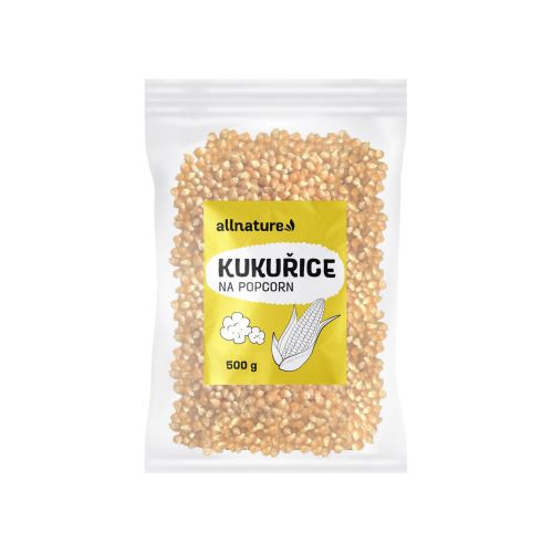 Allnature Kukuřice na popcorn 500 g EXP. 31.8.2024