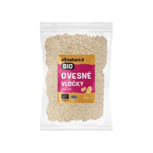 Allnature Ovesné vločky jemné BIO 500 g EXP. 21.2.2024