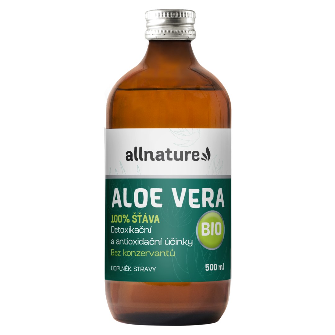 Allnature Aloe Vera BIO 500 ml EXP. 30.4.2024