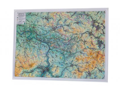 Plastická 3D mapa NP Českosaské Švýcarsko