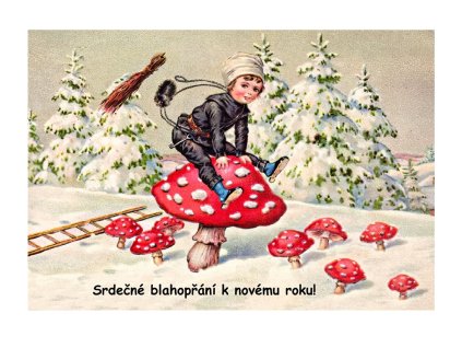 Pohlednice - Kominíček pro štěstí II.
