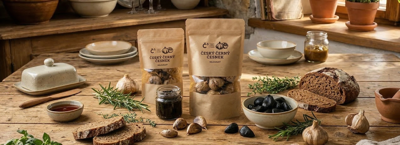 černý česnek z Česka