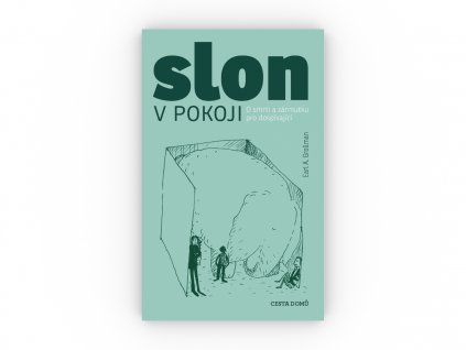 CD kniha Slon v pokoji obalka celni pohled 3D