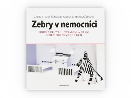 CD kniha Zebry v nemocnici obalka celni pohled 3D