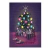 CD pohlednice na eshop vanocni stromek fialovy