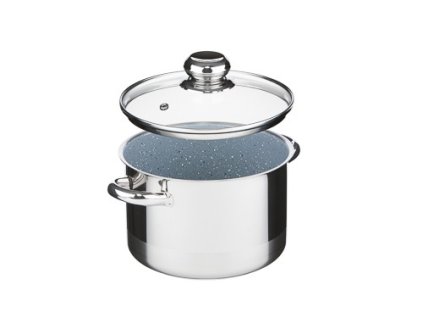 Hrnec CERAMMAX PRO STANDARD s poklicí, průměr 18 cm, objem 3.0 l, keramický povrch šedý granit