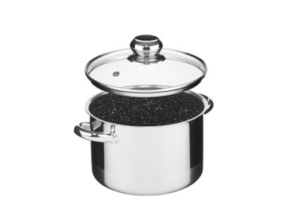 Hrnec CERAMMAX PRO STANDARD s poklicí, průměr 18 cm, objem 3.0 l, keramický povrch černý granit