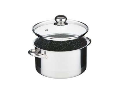 Hrnec CERAMMAX PRO STANDARD s poklicí, průměr 22 cm, objem 4.5 l, keramický povrch černý granit