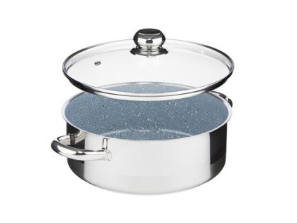 Kastrol CERAMMAX PRO STANDARD s poklicí, průměr 26 cm, objem 4.5 l, keramický povrch šedý granit