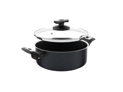 Kastrol comfort black 22 cm 3l