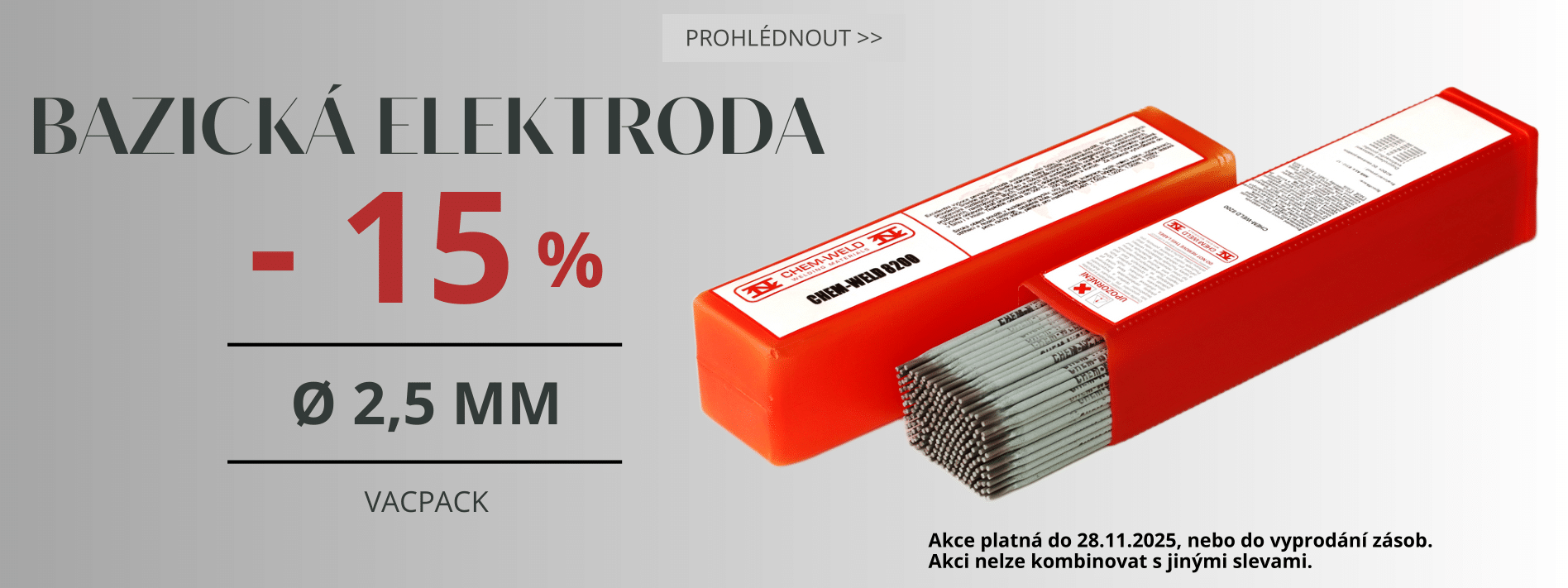 Bazická elektroda chemweld