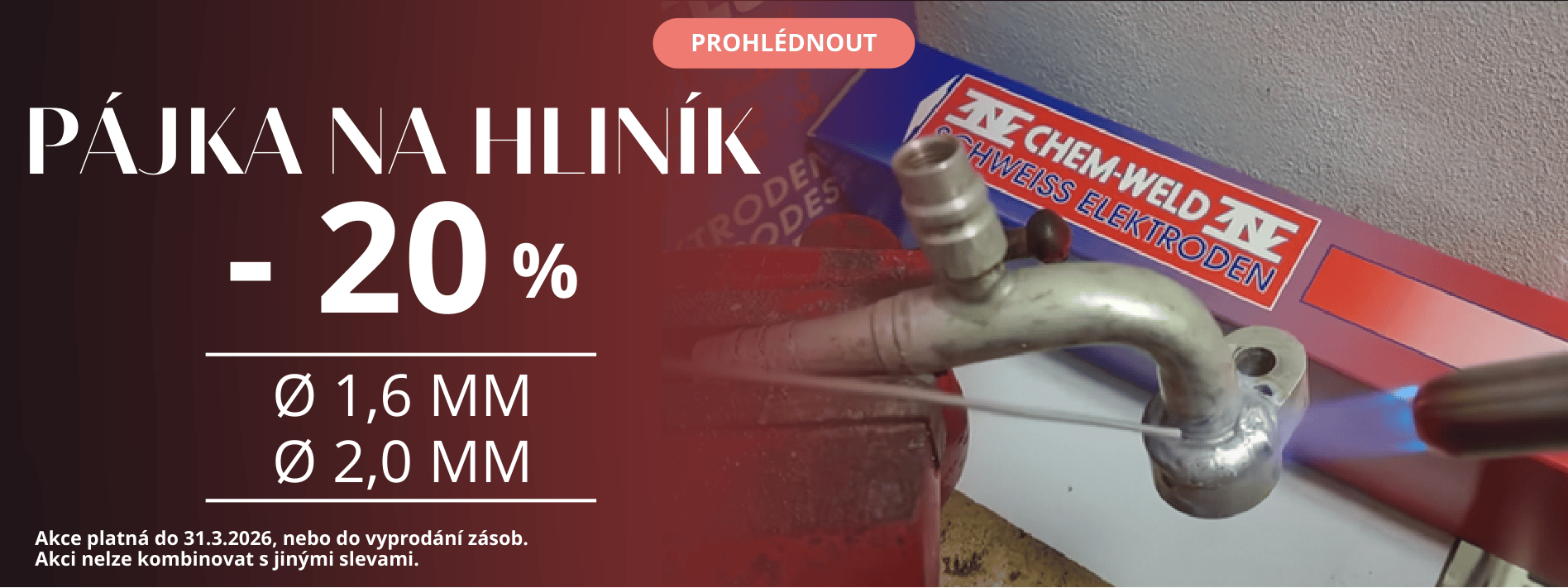 chemweld 922, pájka na hliník