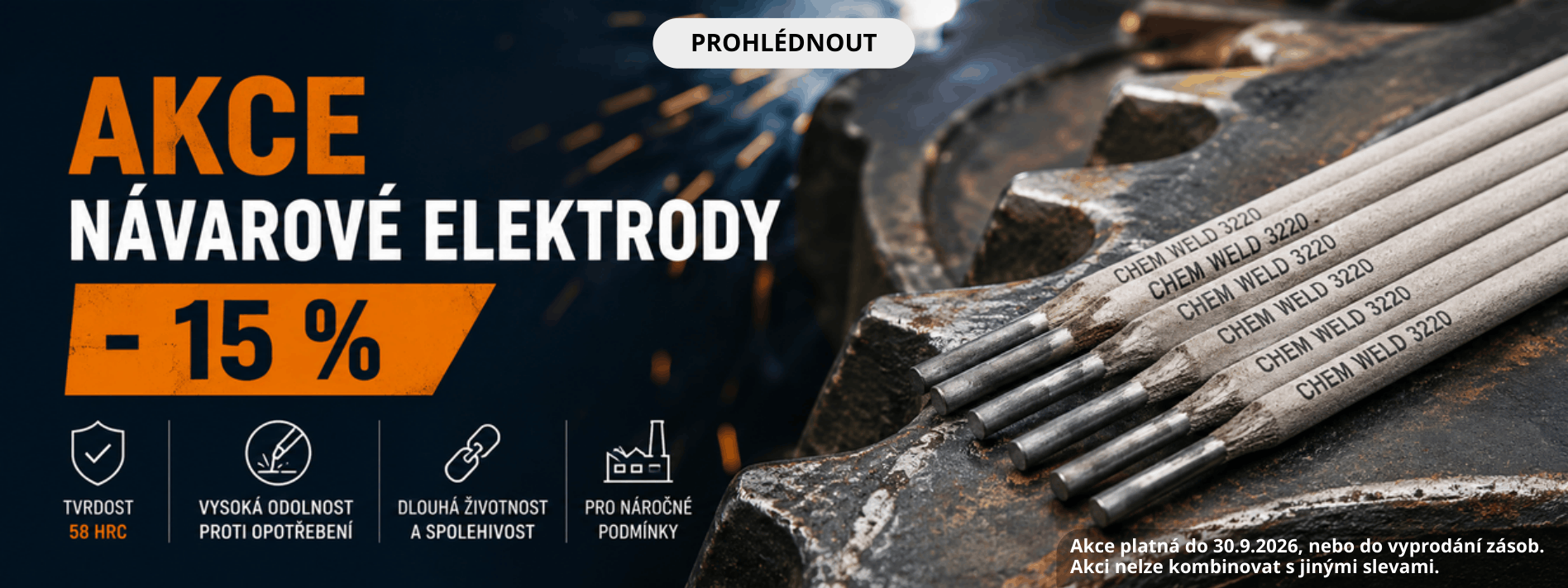 Akce návarové elektrody 3220