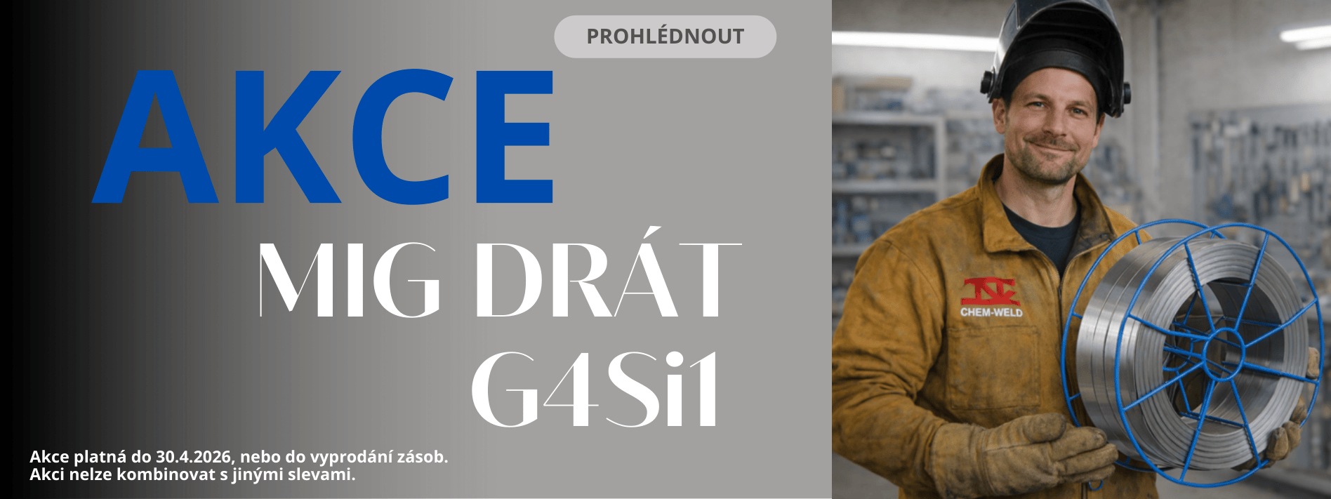 T30 Svařovací MIG drát TYSWELD s vyšší pevností pro svařování konstrukčních ocelí