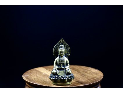 Kuan-jin Dhyana mudra 莲花上平静, 19. století