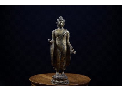 Gandhara Buddha 站立冥想, 19. století