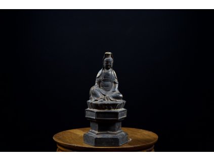 Kuan-jin 观音长老正在睡觉, 19. století