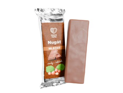 Nugát lískoořechový s mléčnou čokoládou 60g