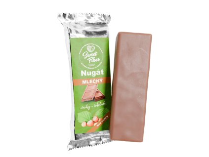 Nugát mléčný lískoořechový Sweet Fiber (1)