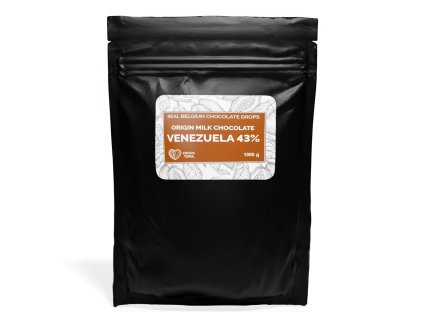 Mléčné čokoládové pecky 43% Venezuela 1000g (1)