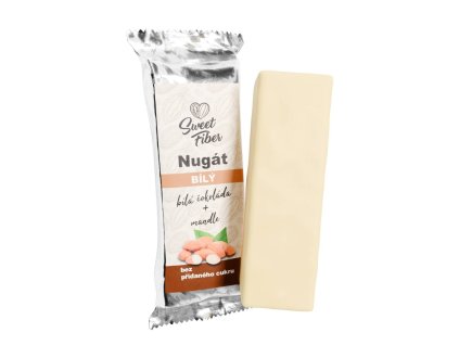 Nugát bílý mandlový Sweet Fiber (1)