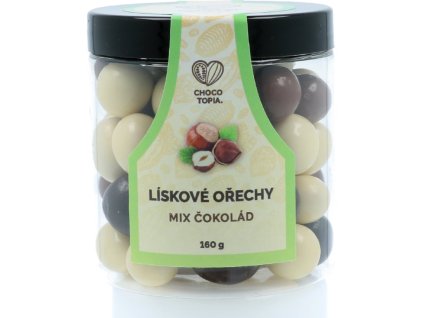 Lískové ořechy v mixu čokolád