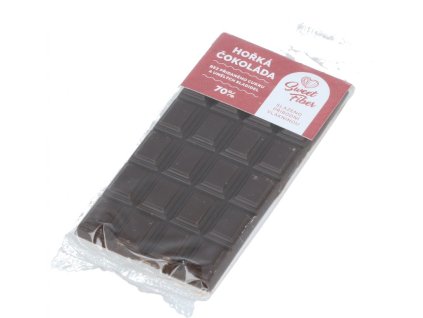 Malá tabulka z hořké čokolády bez cukru