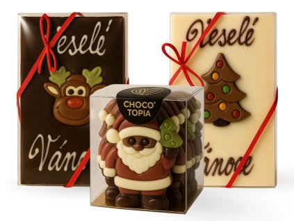 Vánoční nabídka – dvě tabulky a vánoční figurky