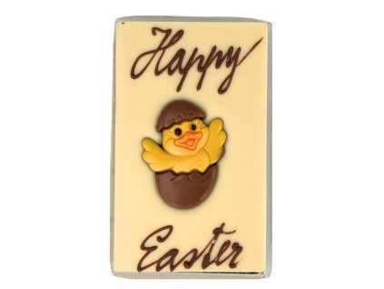 Bílá čokoládová tabulka Happy Easter – Chick