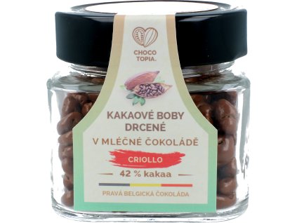 929 kakaove boby criollo drcene v mlecne criollo cokolade 42 130g