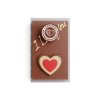 Mléčná čokoláda s reliéfem srdce a textem 'I love you' (1)