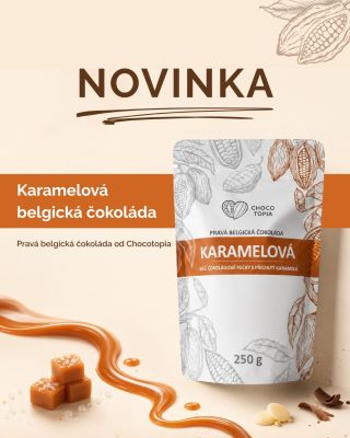 NOVINKA, které se jen těžko odolává.🧡 Představujeme naši novou karamelovou belgickou čokoládu Chocotopia – jemné...