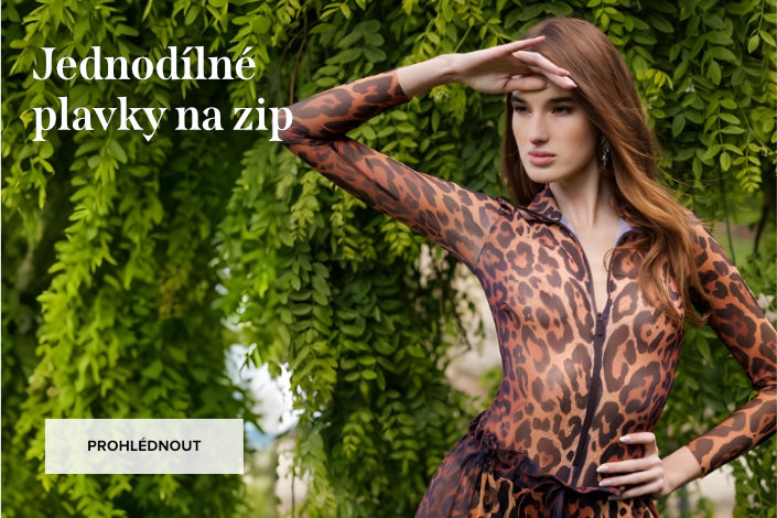 Chytré plavky jednodílné na zip