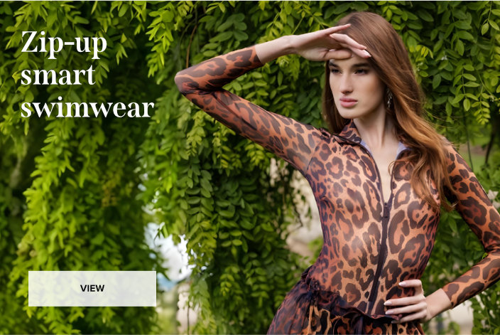 Zip-up smart swimwear