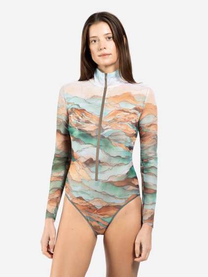 Chytré plaky jendodílné na zip s rukávy Taghazout