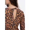 Chytré plavky jednodílné s uzavřenými zády s rukávy Leopard 25