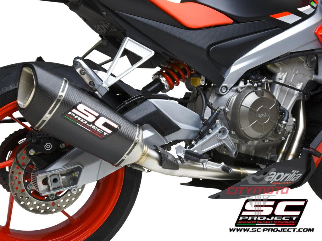 Aprilia Tuono660 my2021 Completo Inox SC1R Carbonio Dettaglio