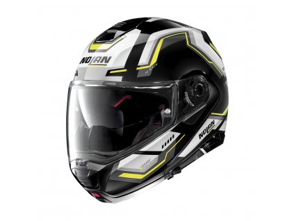 Moto helma Nolan N100-5 Upwind Glossy Black N-Com  62