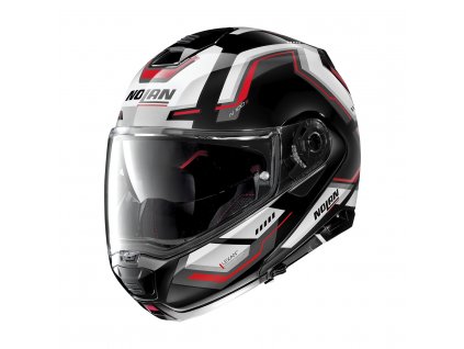 Moto helma Nolan N100-5 Upwind Glossy Black N-Com  61