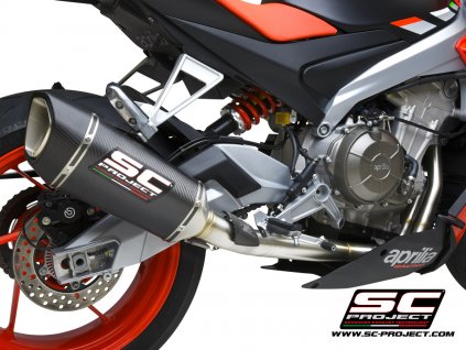 Aprilia Tuono660 my2021 Completo Inox SC1R Carbonio Dettaglio