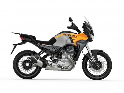 Moto Guzzi V100 Stelvio Giallo Savana Lat dx