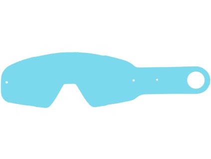 Strhávací slídy plexi pro brýle FOX RACING řady AIRSPACE, Q-TECH (50 vrstev v balení, čiré)