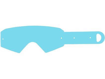 Strhávací slídy plexi pro brýle ETHEN řady 05, Q-TECH (50 vrstev v balení, čiré)