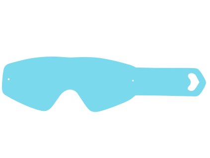 Strhávací slídy plexi pro brýle XBRAND, Q-TECH (10 vrstev v balení, čiré)