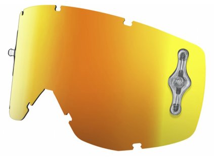 Plexi HUSTLE/TYRANT/SPLIT MX SGL WORKS, SCOTT (oranžový chrom, antifog)