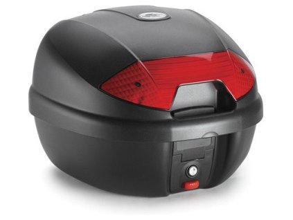 K30N MONOLOCK topcase, KAPPA (30 L, černý nelakovaný + červená odrazka)