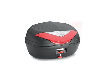 MONOLOCK TopCase, KAPPA (46L, černý nelakovaný + červená odrazka)