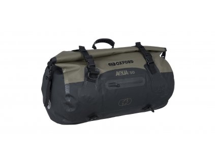 Vodotěsný vak Aqua T-50 Roll Bag, OXFORD (khaki/černý, objem 50 l)